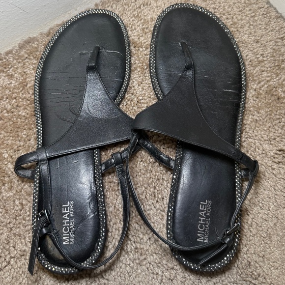 Black Diamond Michael Kors Sandals - Picture 1 of 5